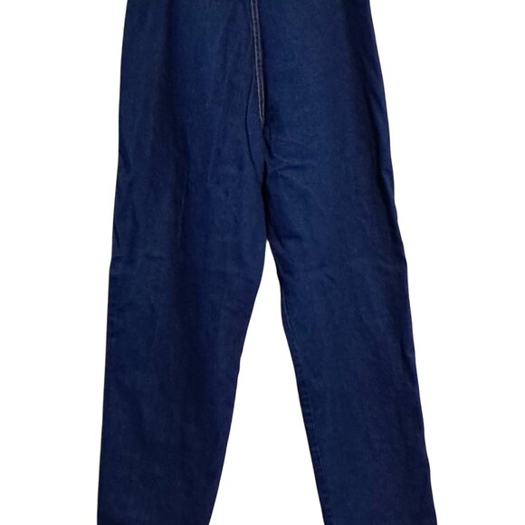 Vintage 1980 Britannia Jeans Size 18 High Rise Waisted Indigo Blue Denim - Picture 2 of 10